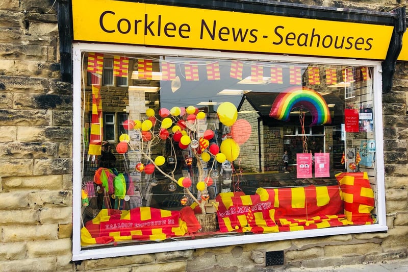 Corklee News in Seahouses got in on the act.