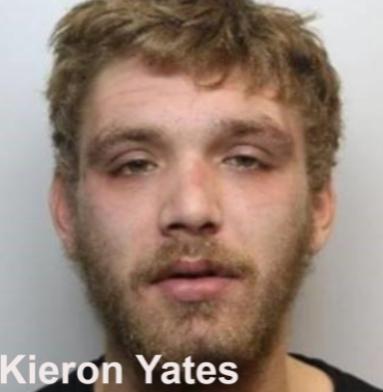 Kieron Yates, 19, of no fixed abode, was jailed for four years after he pleaded guilty to robbery.