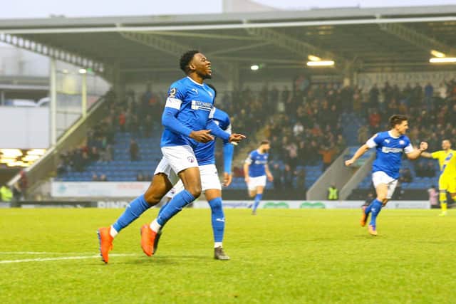 Mike Fondop is one of the Spireites players who is out of contract at the end of the season.