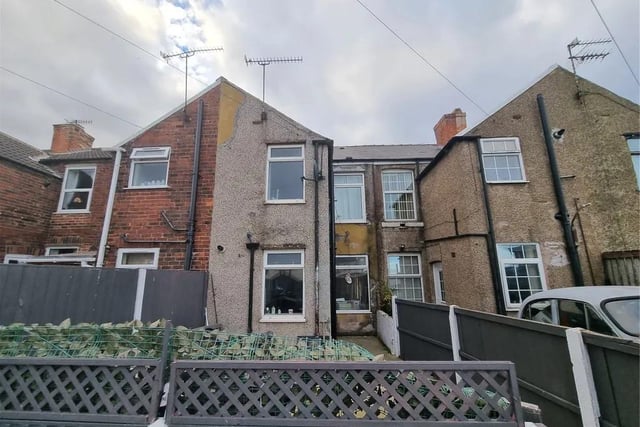 Located in Grassmoor, this terraced house sports two bedrooms and a modern interior. It's valued at £90,000.