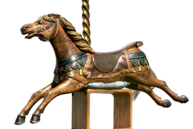 Carousel horse is estimated to raise more than £1,500 in the auction