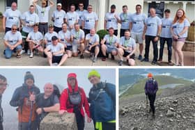 The team climbed 9,750 feet in total, across 27 arduous miles, spent 16 hours hiking and 12 hours travelling from Scotland, to England and finally Wales. Photo: SDL Minorfern