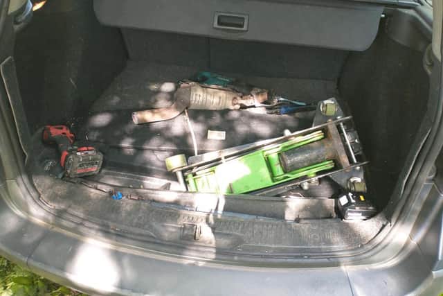 Derbyshire Roads Policing Unit released this picture of the stolen catalytic converter.