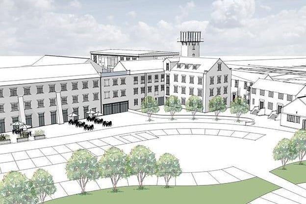 An artist's impression of the £56 million Walton Works development, which will see the restoration and conversion of the Grade II*-listed Walton Works building and Mill Terrace. The scheme will see about 3,800 sq metres of retail floor space, a public house and residential development.