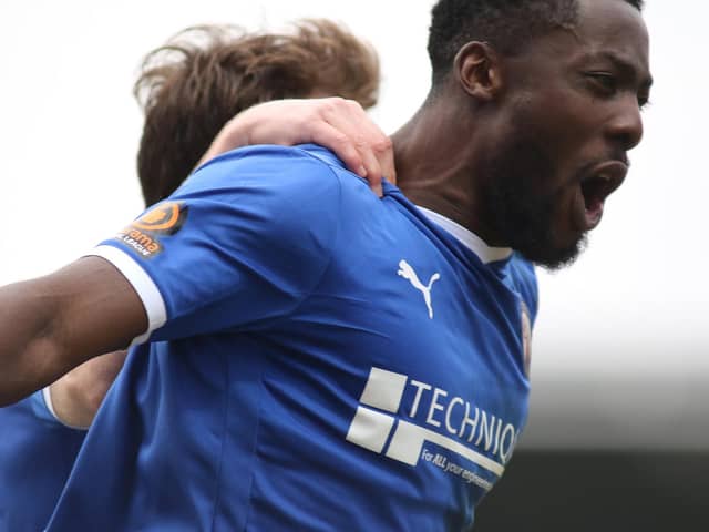 Akwasi Asante opened the scoring for Chesterfield as they beat Yeovil Town 3-0.