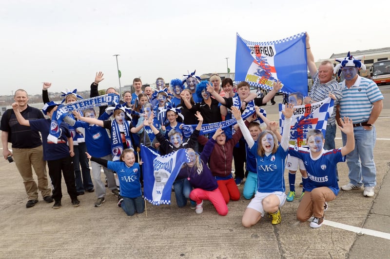 Chesterfield fans before the game.