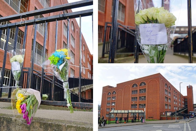 Floral tributes have been left in Chesterfield town after a man died last Friday.