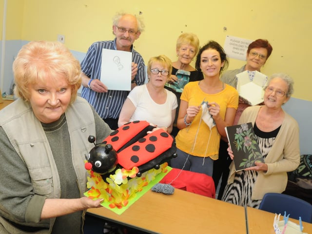 Ann Elliot with her craft group at All Saints Community Centre 7 years ago. Were you a member?