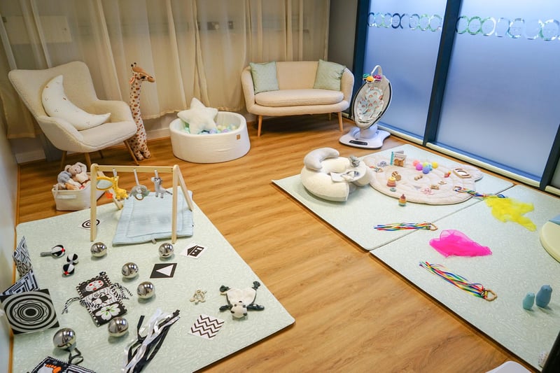 The centre is Montessori inspired, meaning children have access to things on a lower level where they can easily access different items. This can encourage the learning process and allow children to build things, and use their mind and their imagination.