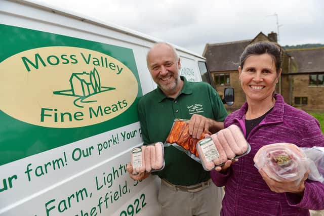 Stephen and Karen Thompson run Moss Valley Fine Meats - but said that the potholes are hurting their business.