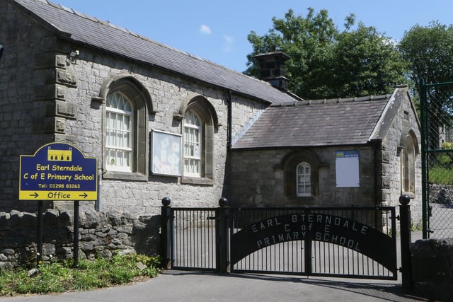 The thriving, but small, East Sterndale primary school, built in 1895.