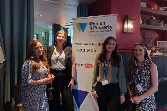 From the left: Anna Lingard, Corine Hall, Beth Holyoak and Sarah Wills during the Women in Property Event at the Rectory Pub