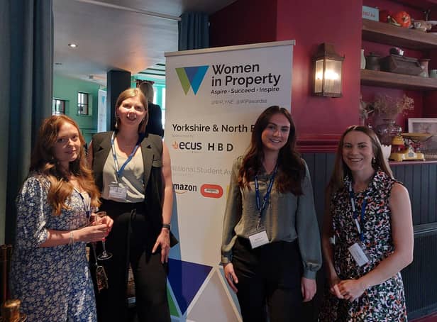 From the left: Anna Lingard, Corine Hall, Beth Holyoak and Sarah Wills during the Women in Property Event at the Rectory Pub