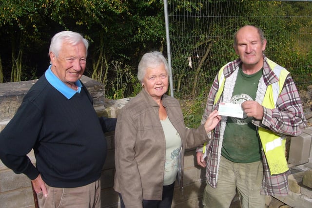 Keen walkers Margaret and Brian Limb, of New Whittington, gave £600 towards the restoration of Chesterfield Canal in 2010.