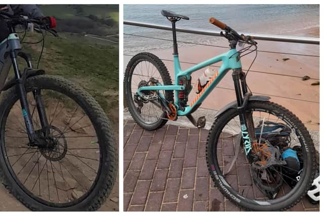 Derbyshire police have released these images of two bikes stolen from Bakewell.