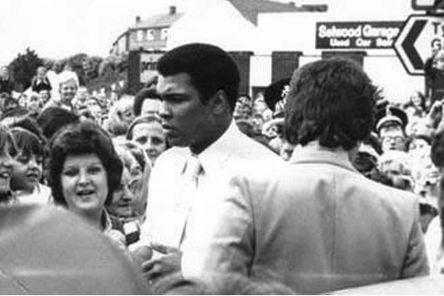 Muhammad Ali is pictured meeting his adoring fans in South Shields. Were you among them?