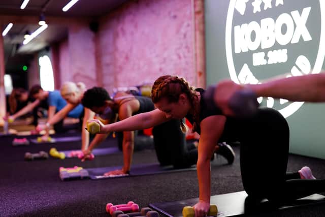 Seeking support makes it much easier to achieve your fitness goals. (Photo by John Phillips/Getty Images for KOBOX)