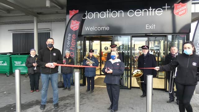 The ribbon was cut at the new donation centre on December 10.