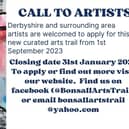 Call for Derbyshire artists.