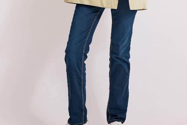 Sand double breasted Italian washed cotton mac.