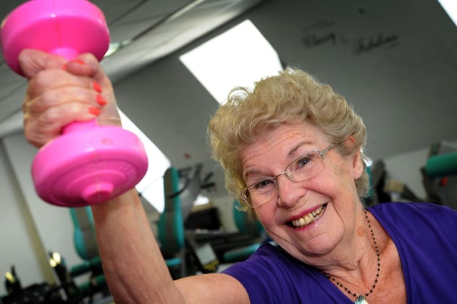 83-year-old Edna Thacker from Inkersall proved you're never too old to achieve your fitness goals by attending Fitness In Time gym in Chesterfield in 2018