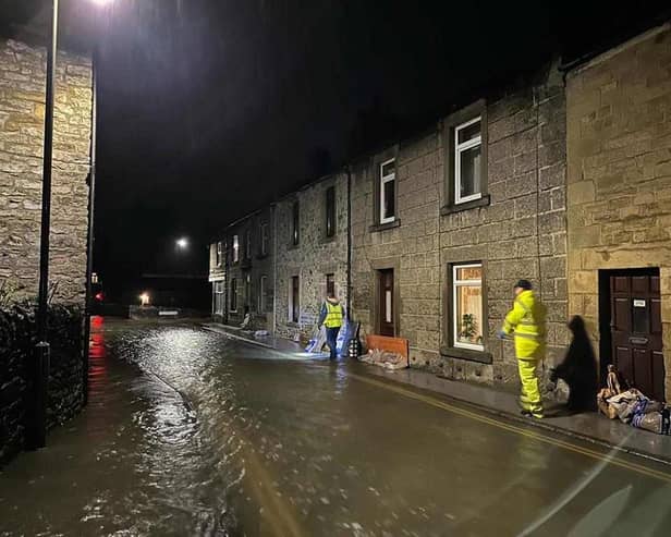 Derbyshire Dales District Council flood response teams worked through the night to help flood-stricken villages. (Photo: DDDC)