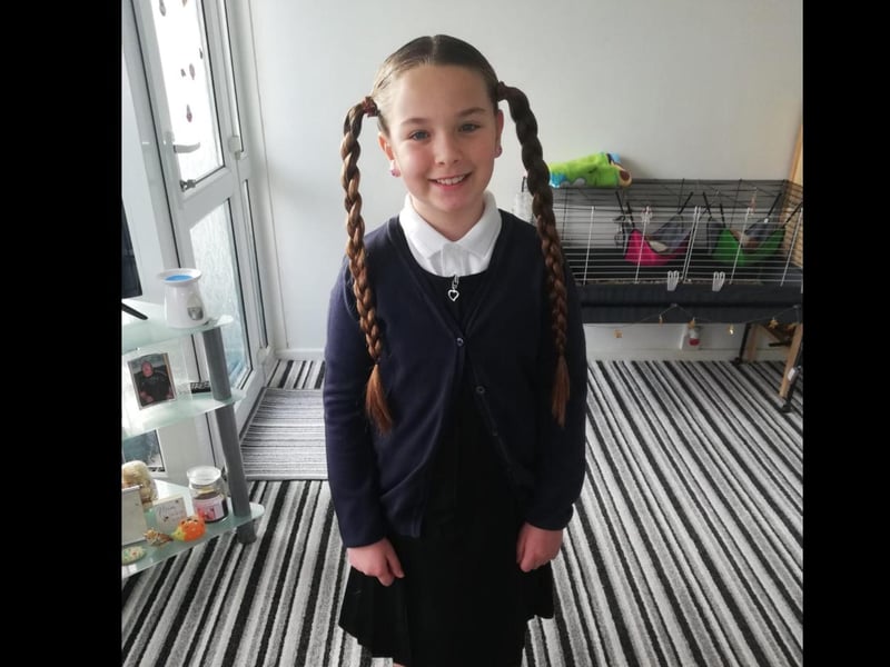 Ruby, eight, was delighted about classrooms reopening