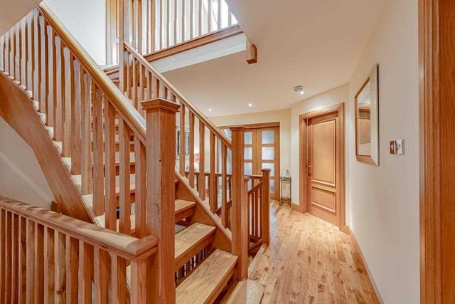 Oak staircase.