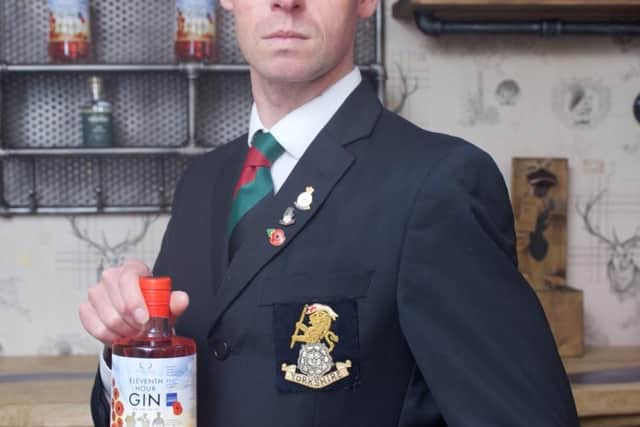 Ex-serviceman Richard Aspinall had the original idea to produce Eleventh Hour Gin for Derbyshire Distillery.