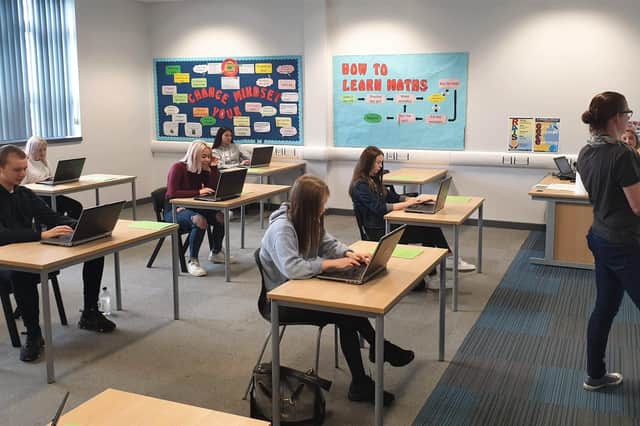 Students at Shirebrook Academy have adapted well to the changes. Photo by Penguin PR.
