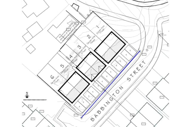 The proposals submitted include a mix of two and three-bed houses with additional attic space and parking directly off Babbington Street. Each property would have a private rear garden.