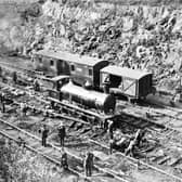 A photograph of a rail accident at Tapton Junction in 1919. Picture: Middleton Press.