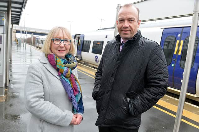 Rail Minister Chris Heaton-Harris With Erewash MP Maggie Throup.