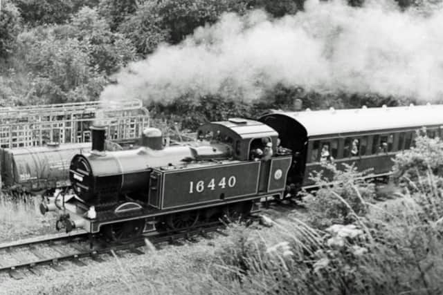 Passengers on a steam train ride which left Butterley Station in 1981.
