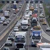 A lane is closed on the M1 near Chesterfield. Picture for illustrative purposes only.