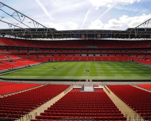Wembley will host the National League play-off final.