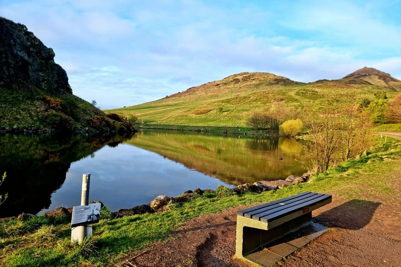 Walker Marshall took this picture of a sunny Dunsapie Loch.