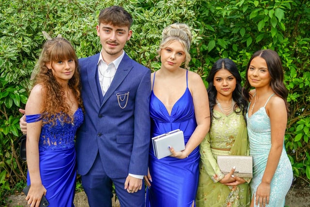 Students at the Outwood Academy Newbold prom celebrations