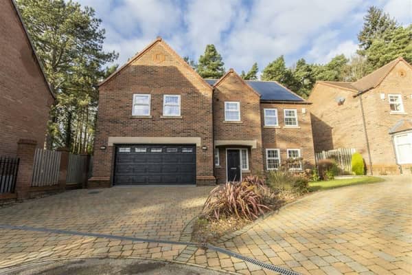 The property at Treeneuk Gardens, Chesterfield has an integral double garage and ample off-road parking on the driveway.