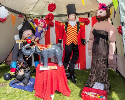 These impressive scarecrows were inspired by characters from The Greatest Showman film during a previous trail in Duffield.