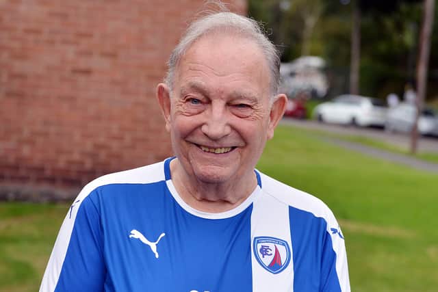 Ron Chapman has been supporting the Spireites for 70 years after being evacuated from Margate during the Second World War.