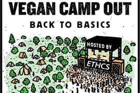 Vegan Camp Out was due to attract 1,000 people from across the UK.