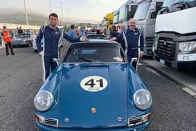 'Lad and dad' Seb and Steve Perez in Estoril – Credit Peter Auto.