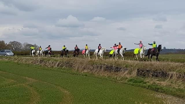 Horse riders at a previous Pass Wide and Slow Ride in north Derbyshire in 2019.