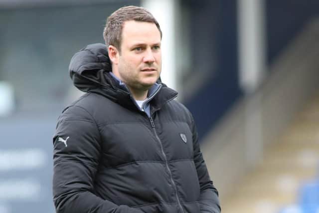 Chesterfield manager James Rowe.