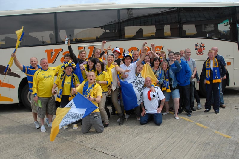 A Wembley day out for members of the Bull Farm Football Club on tour from the Rufford Arms