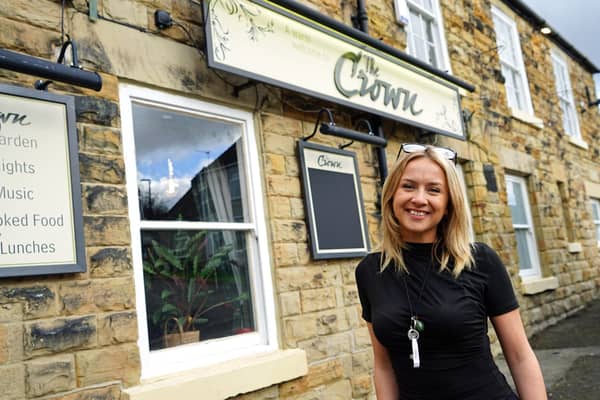 The Crown has undergone a significant revamp - pictured here is the pub’s new manager, Amy Calvert.