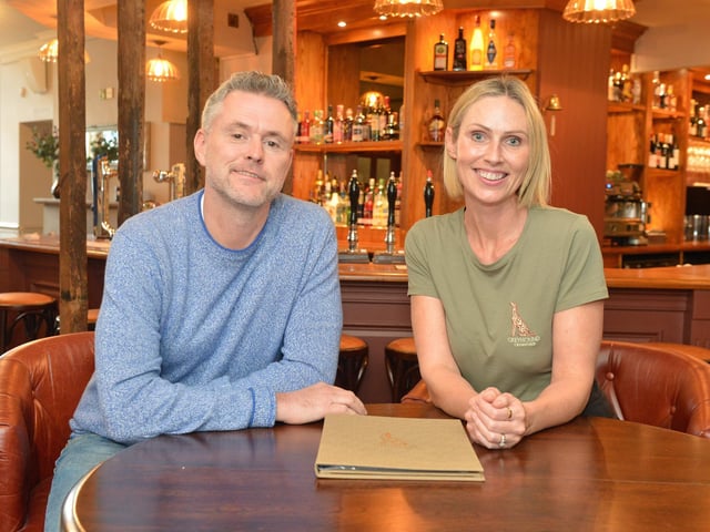 Greg and Sarah Dufton, new operators of the Greyhound,  live in Duffield with their two sons who are 7 and 9 years old.