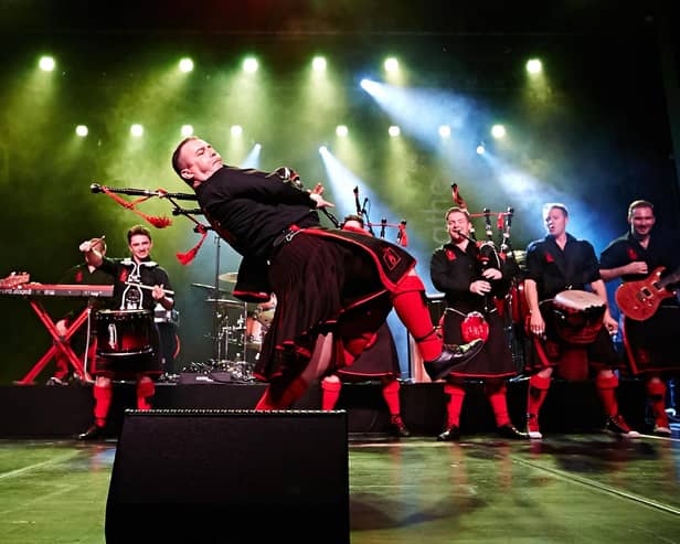 The Red Hot Chilli Pipers play at Buxton Opera House on June 6, 2024 as part of a world tour to celebrate their 20th anniversary.