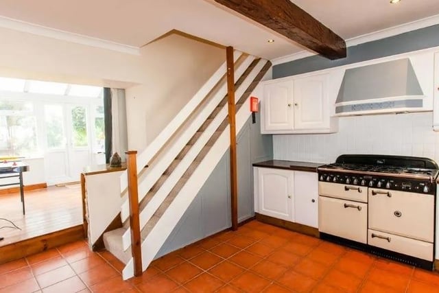 The large kitchen has a wood burning stove and range style oven. The cottage at Matlock Road, Walton, is available to rent at £1,100 per calendar month. Call Wilson estate agents on 01246 920968.